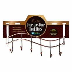 6-Hook Over The Door Hanger, Bronze