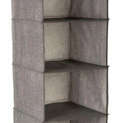 6-Shelf Hanging Organizer, Brown 10 6-Shelf Hanging Organizer, Brown -Storage supplies shop 6 shelf hanging organizer brown 2