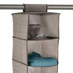 6-Shelf Hanging Organizer, Brown 11 6-Shelf Hanging Organizer, Brown -Storage supplies shop 6 shelf hanging organizer brown 3