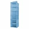 6-Shelf Hanging Sweater Organizer, Blue -Storage supplies shop 6 shelf hanging sweater organizer blue