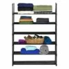 6-Tier Metal Shoe Rack Black -Storage supplies shop 6 tier metal shoe rack black