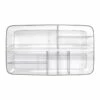 8-Section Clear Storage Bin -Storage supplies shop 8 section clear storage bin