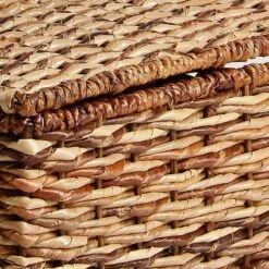 Bacburi Woven Abaca Storage Basket With Lid, Small -Storage supplies shop bacburi woven abaca storage basket with lid small 1