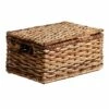 Bacburi Woven Abaca Storage Basket With Lid, Small -Storage supplies shop bacburi woven abaca storage basket with lid small