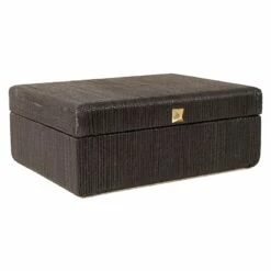 Black Hyacinth Decorative Box, 9.5x7