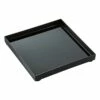 Black Metal & Glass Decorative Tray, 7.5" -Storage supplies shop black metal glass decorative tray 7.5