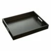 Black Wooden Decorative Tray, 16x12 2 Black Wooden Decorative Tray, 16x12 -Storage supplies shop black wooden decorative tray 16x12 1