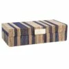 Blue Hyacinth Striped Box -Storage supplies shop blue hyacinth striped box