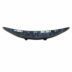 Blue Mosaic Boat Tray, 22"