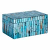 Blue Mosaic Box, 8x5 -Storage supplies shop blue mosaic box 8x5 1