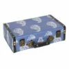 Blue Printed Luggage Box Decor, 11x7 -Storage supplies shop blue printed luggage box decor 11x7 1