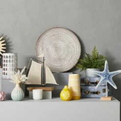 Blue Printed Luggage Box Decor, 13x9 -Storage supplies shop blue printed luggage box decor 13x9 3