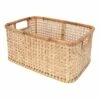 Cane Rectangle Storage Basket, Medium