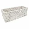 Chunky White Tank Fabric Storage Basket -Storage supplies shop chunky white tank fabric storage basket