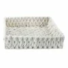 Chunky White Under The Bed Fabric Storage Basket, Large