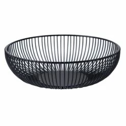 Crosby St Black Metal Basket, 10"