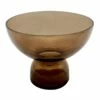 Crosby St Brown Glass Bowl, 8x6 -Storage supplies shop crosby st brown glass bowl 8x6 1