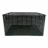 Crosby St Straton Black Metal Rectangle Storage Basket, Large 1 Crosby St Straton Black Metal Rectangle Storage Basket, Large -Storage supplies shop crosby st straton black metal rectangle storage basket large