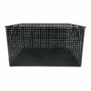 Crosby St Straton Black Metal Rectangle Storage Basket, Small -Storage supplies shop crosby st straton black metal rectangle storage basket small
