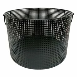 Crosby St Straton Black Round Metal Storage Basket, Large