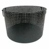 Crosby St Straton Black Round Metal Storage Basket, Medium -Storage supplies shop crosby st straton black round metal storage basket medium