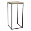 Fiona Wood Top Plant Stand With Metal Base, Large -Storage supplies shop fiona wood top plant stand with metal base large