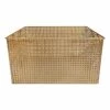 Flatiron Bronze Metal Rectangle Storage Basket -Storage supplies shop flatiron bronze metal rectangle storage basket