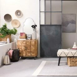 Found & Fable 2-Door Saffron Cabinet -Storage supplies shop found fable 2 door saffron cabinet 2