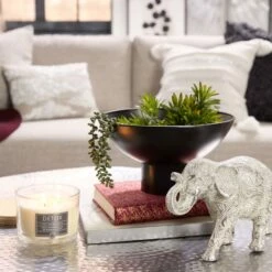 Found & Fable Black Metal Decorative Bowl, 11x6 -Storage supplies shop found fable black metal decorative bowl 11x6 2