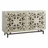 Found & Fable Carved 4-Door Sideboard -Storage supplies shop found fable carved 4 door sideboard