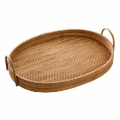 Found & Fable Natural Wood Tray, 16"