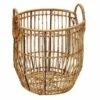 Found & Fable Round Rattan Storage Basket, Small -Storage supplies shop found fable round rattan storage basket small