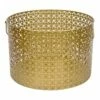 Geo Gold Round Metal Storage Basket, Large -Storage supplies shop geo gold round metal storage basket large