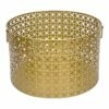 Geo Gold Round Metal Storage Basket, Medium 1 Geo Gold Round Metal Storage Basket, Medium -Storage supplies shop geo gold round metal storage basket medium