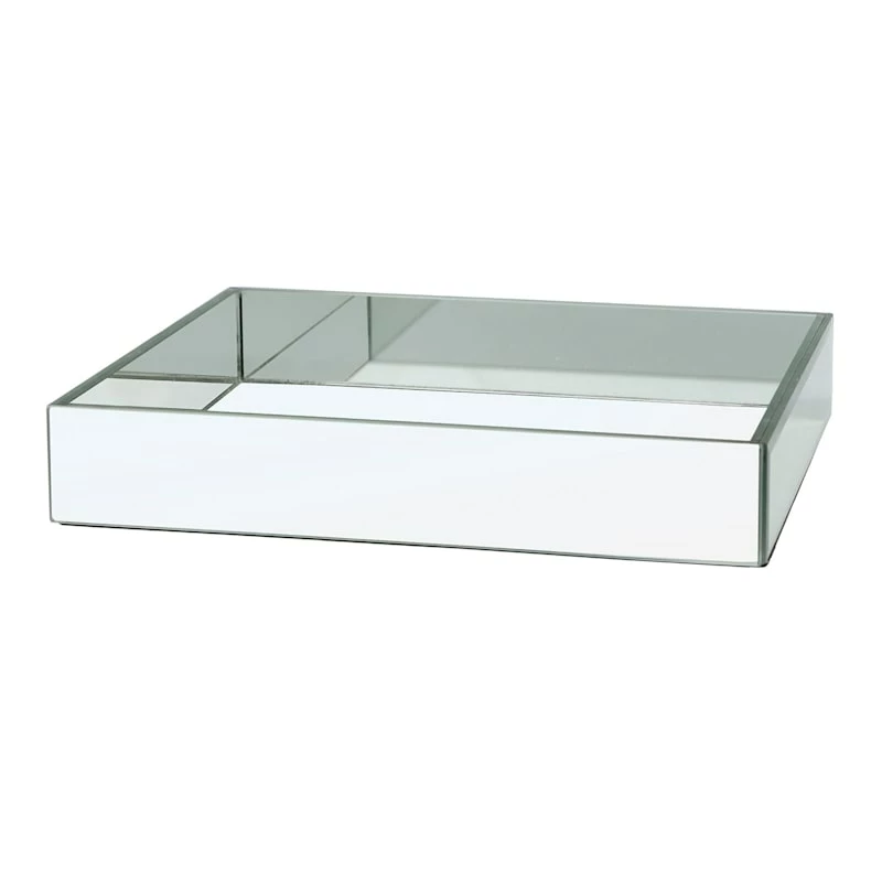 Glass Mirror Tray, 21x13 3 Glass Mirror Tray, 21x13
