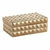Gold Foiled Spike Decorative Box, 7x3 -Storage supplies shop gold foiled spike decorative box 7x3 1