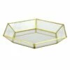 Gold Mirrored Hexagon Decorative Tray, 9x8 -Storage supplies shop gold mirrored hexagon decorative tray 9x8 1