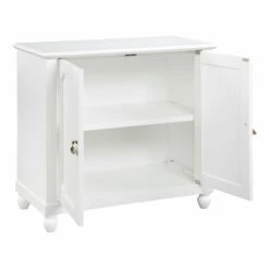 Grace Mitchell Asbury 2-Door White Cabinet -Storage supplies shop grace mitchell asbury 2 door white cabinet 1
