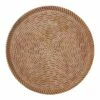 Grace Mitchell Round Wicker Tray, 17.5" -Storage supplies shop grace mitchell round wicker tray 17.5