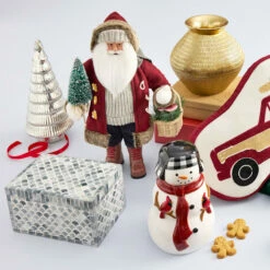 Grey Mosaic Decorative Box, 9x5 5 Grey Mosaic Decorative Box, 9x5 -Storage supplies shop grey mosaic decorative box 9x5 2