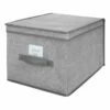 Grey Storage Box, Large -Storage supplies shop grey storage box large