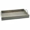 Grey Washed Wooden Tray, 12x20.5 -Storage supplies shop grey washed wooden tray 12x20.5
