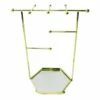 Hexa French Gold Jewelry Stand