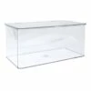 Hinged Clear Storage Bin Set, Large