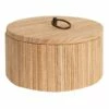 Honeybloom Round Brown Woven Box, 8" -Storage supplies shop honeybloom round brown woven box 8