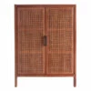 Honeybloom Wood Rattan Door Cabinet 1 Honeybloom Wood Rattan Door Cabinet -Storage supplies shop honeybloom wood rattan door cabinet