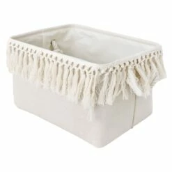Idana Fringe Storage Bin, Large
