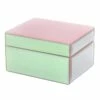 Iridescent Veneered Glass Box, 5x4 2 Iridescent Veneered Glass Box, 5x4 -Storage supplies shop iridescent veneered glass box 5x4 1