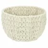 Ivory Cotton Rope Storage Basket, Medium -Storage supplies shop ivory cotton rope storage basket medium