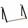 Jami Over The Door Rack With Wood Grain & Black Frame -Storage supplies shop jami over the door rack with wood grain black frame